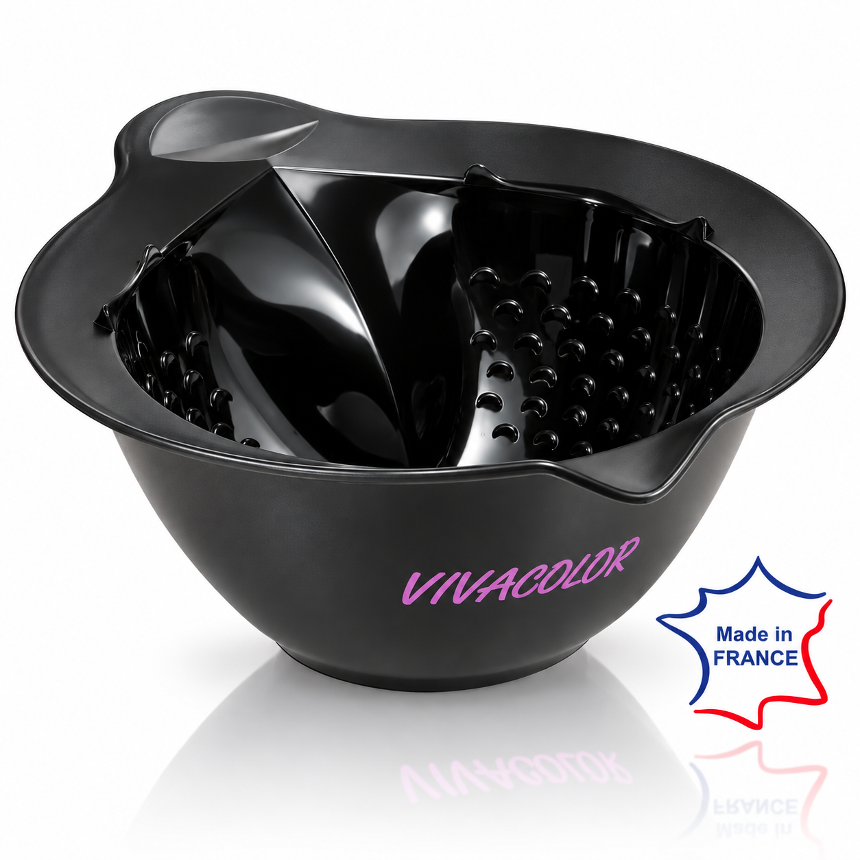 Bol plastique noir anti derapant gradue